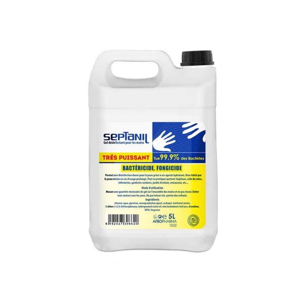 Septanil gel désinfectant citron pour les mains 5L