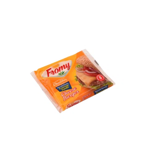 SLICE CHEDDAR CHEESE BURGER 8T FROMY