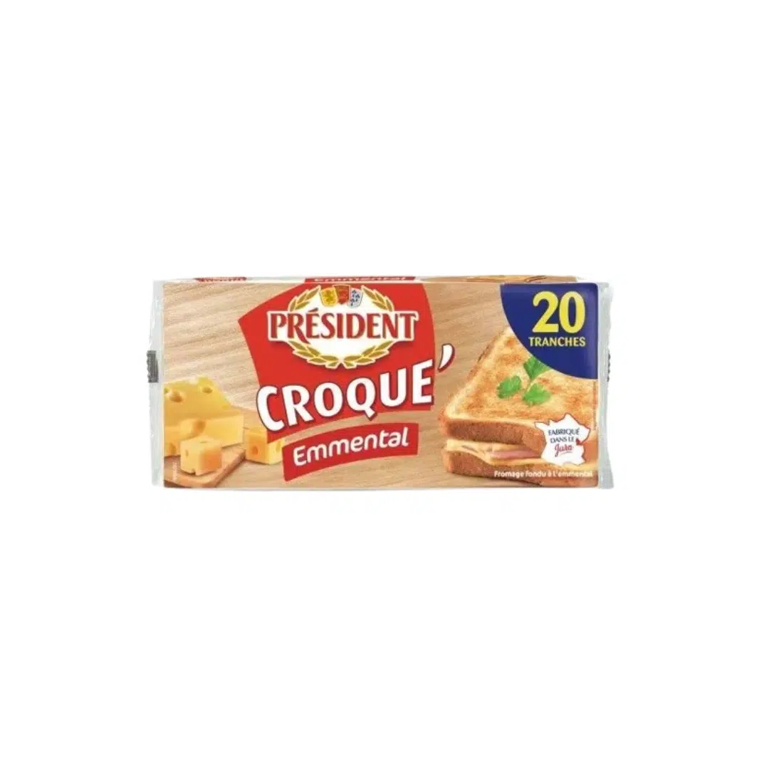 SLICE CROQUE A L'EMMENTAL 20 T PRESIDENT