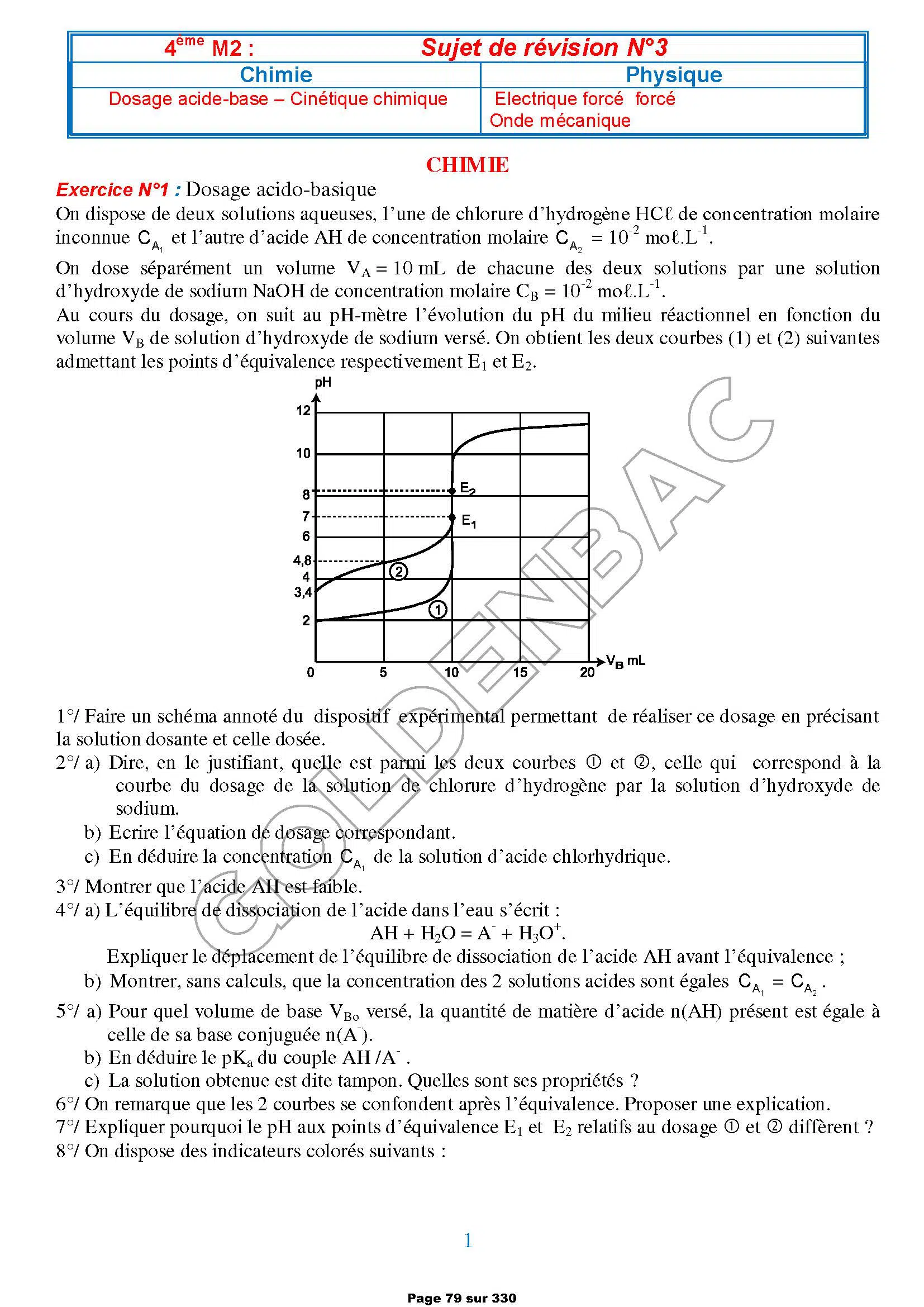 REVISION GLOBALE - TOUTE LANNEE - BAC MATHS