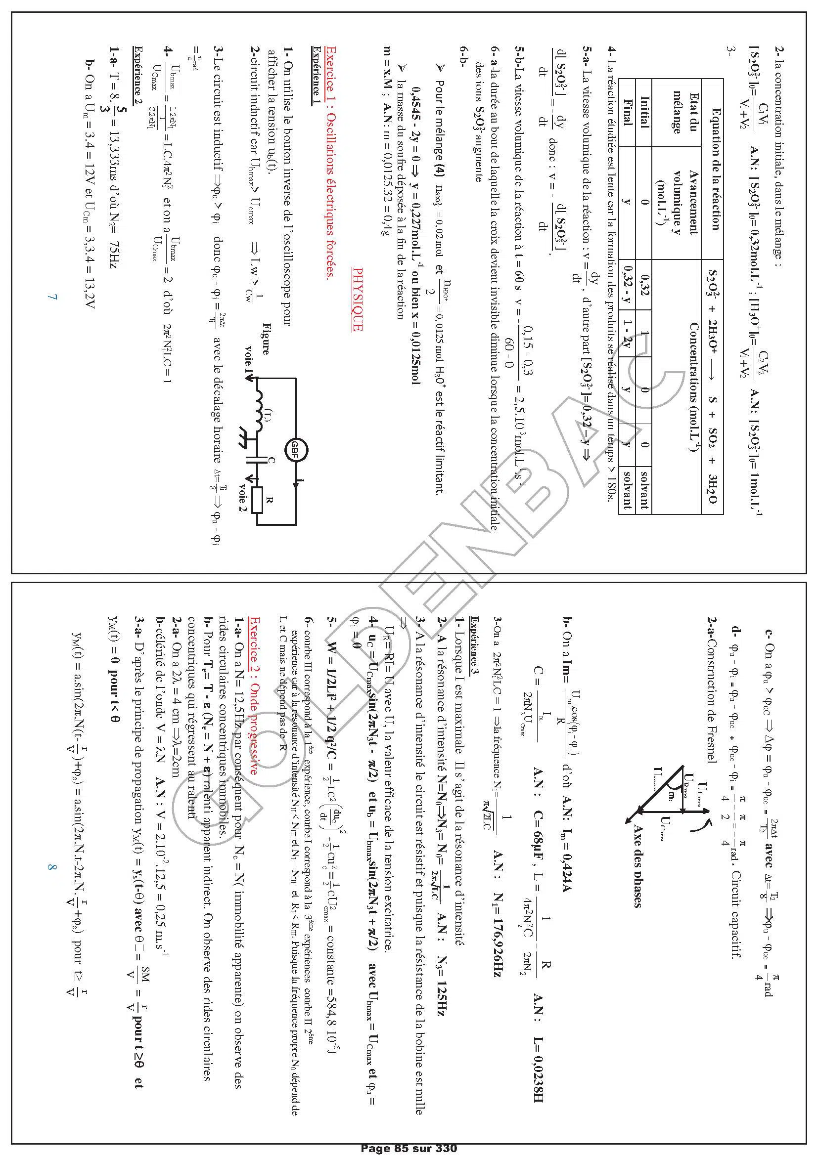 REVISION GLOBALE - TOUTE LANNEE - BAC MATHS