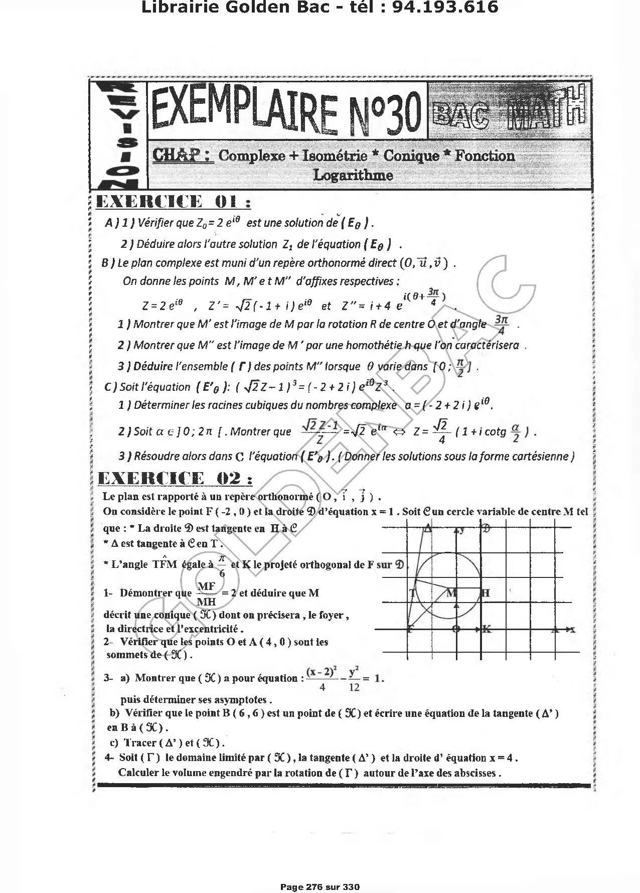 REVISION GLOBALE - TOUTE LANNEE - BAC MATHS