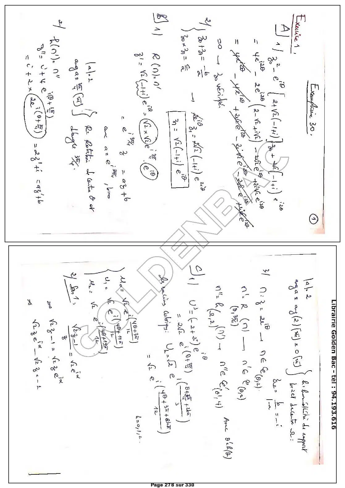 REVISION GLOBALE - TOUTE LANNEE - BAC MATHS