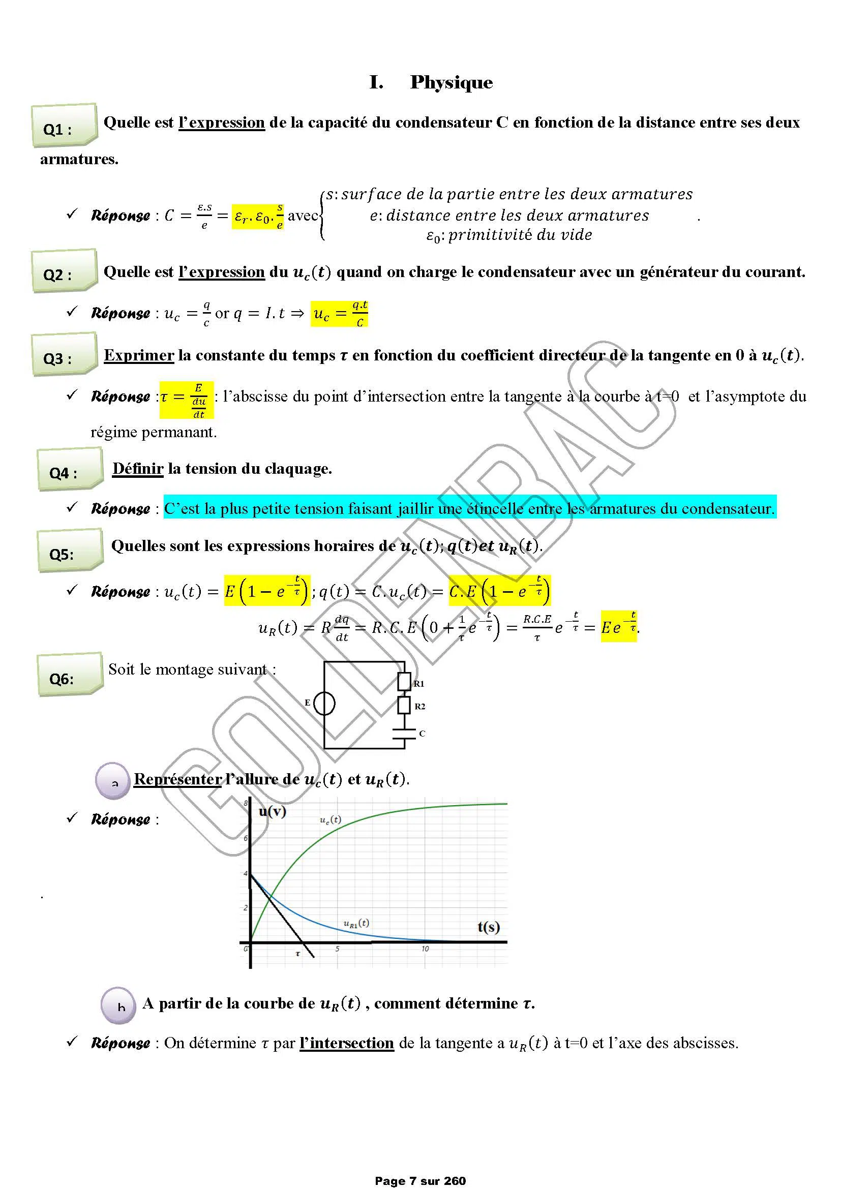 REVISION GLOBALE - TOUTE LANNEE - BAC SC.EXP