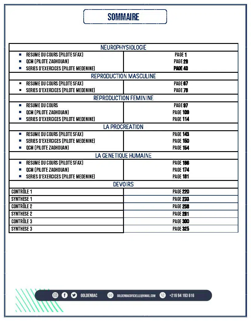 SVT - TOUTE LANNEE - BAC MATHS
