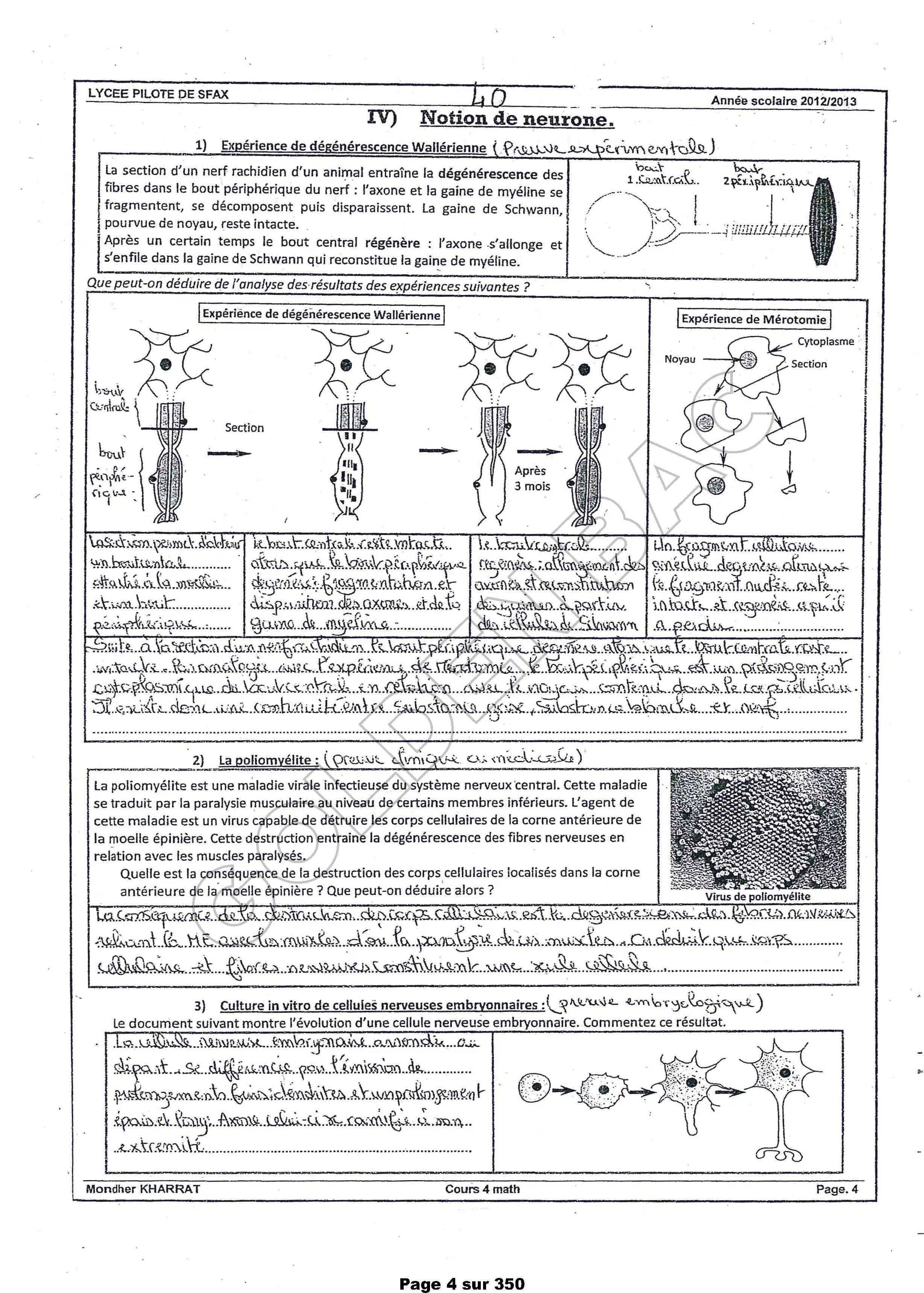 SVT - TOUTE LANNEE - BAC MATHS