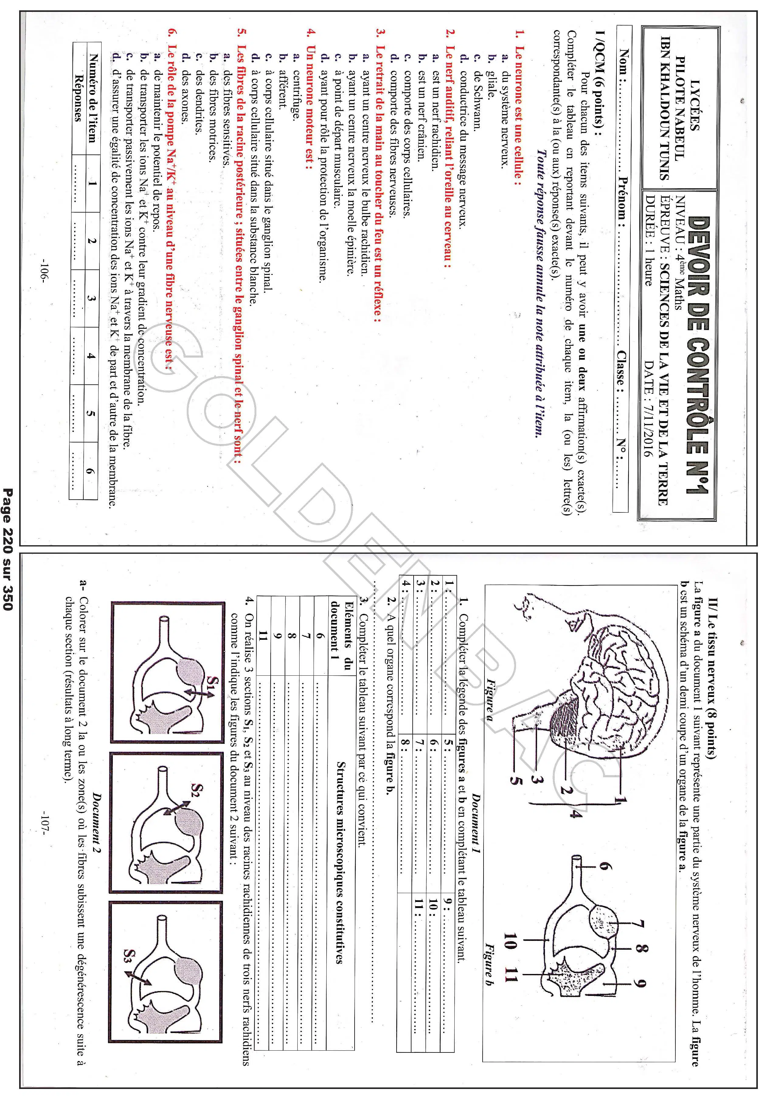 SVT - TOUTE LANNEE - BAC MATHS
