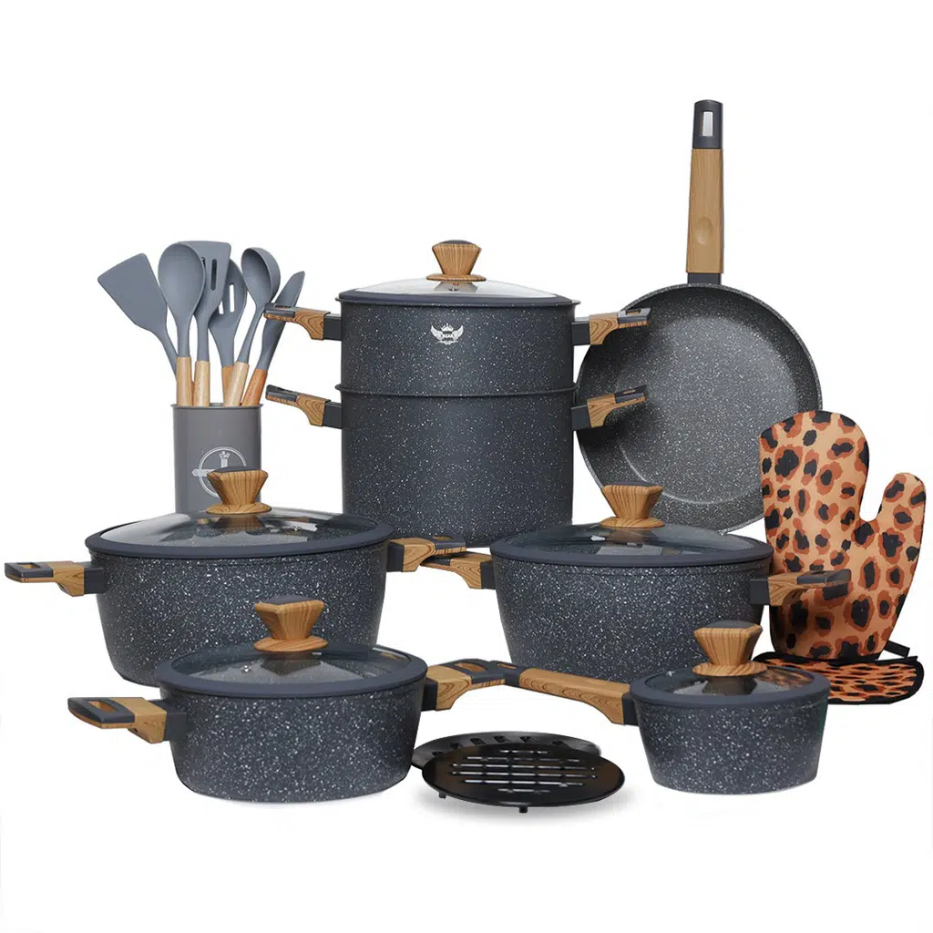 Batterie De Cuisine Sizar 23 Pièces GRIS