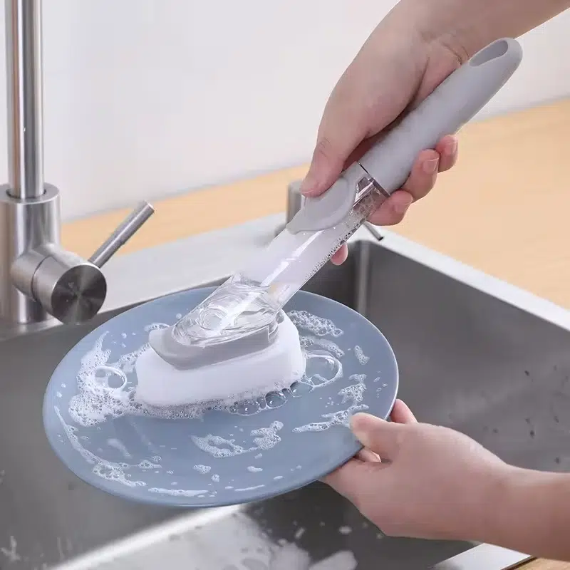 Brosse Lave-Pot Hydraulique avec Réservoir de Savon