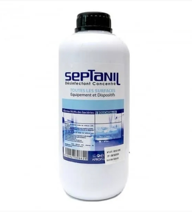 Désinfectant sol et surfaces concentré 1 litre ( un bouchon dans 5 litres)