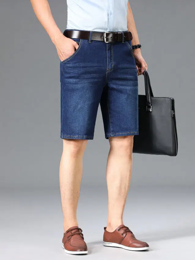 Shorts en jean droit tendance