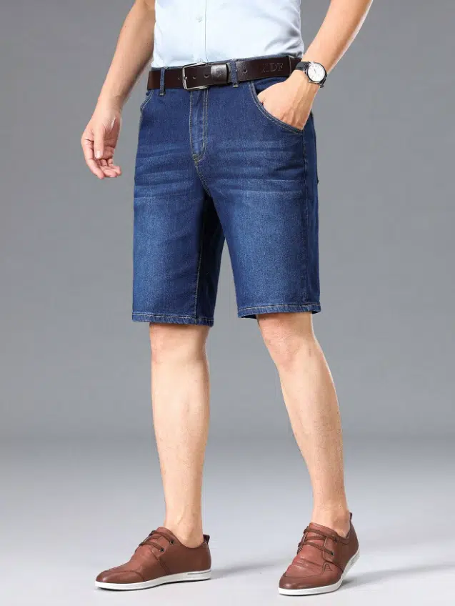 Shorts en jean droit tendance