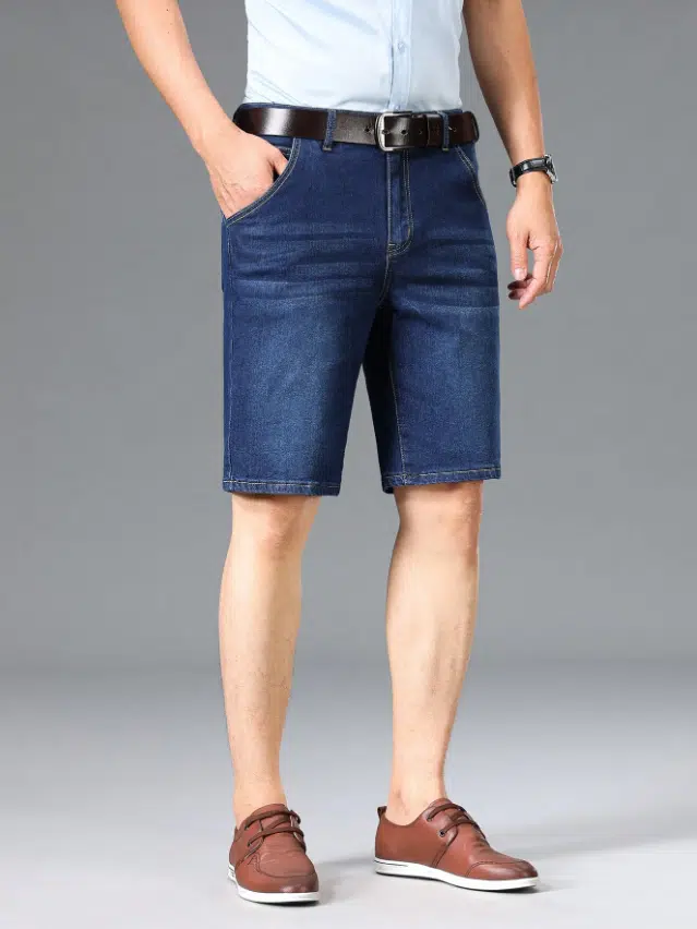 Shorts en jean droit tendance