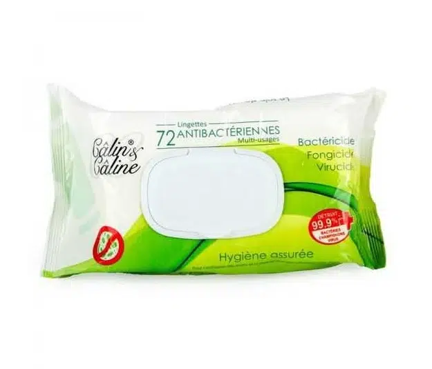 Lingettes antibactériennes 72 pcs