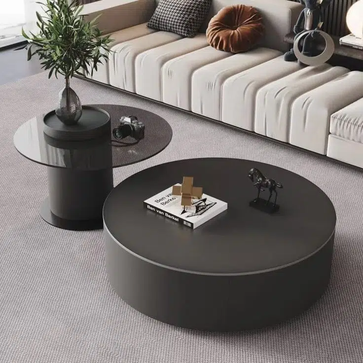 Table basse ronde D120 cm – Intérieur & Extérieur