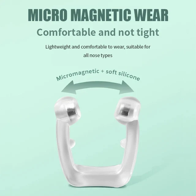 Pince-nez magnétique ANTI-RONFLEMENT  en silicone