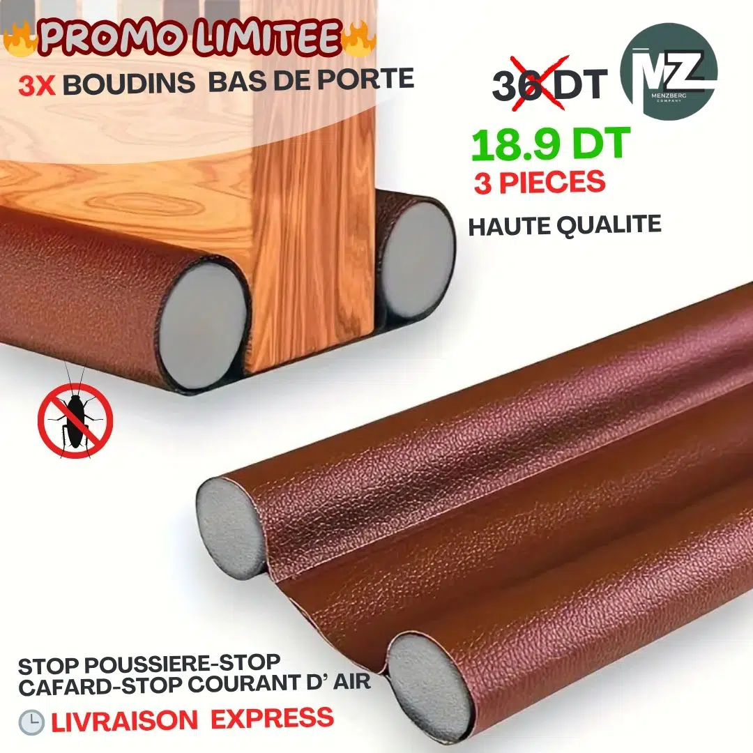 Boudin de Porte Anti-Cafard 3pieces