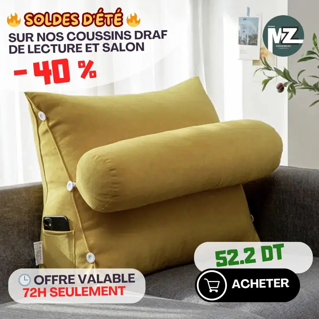 Coussin de lecture détente DRAF