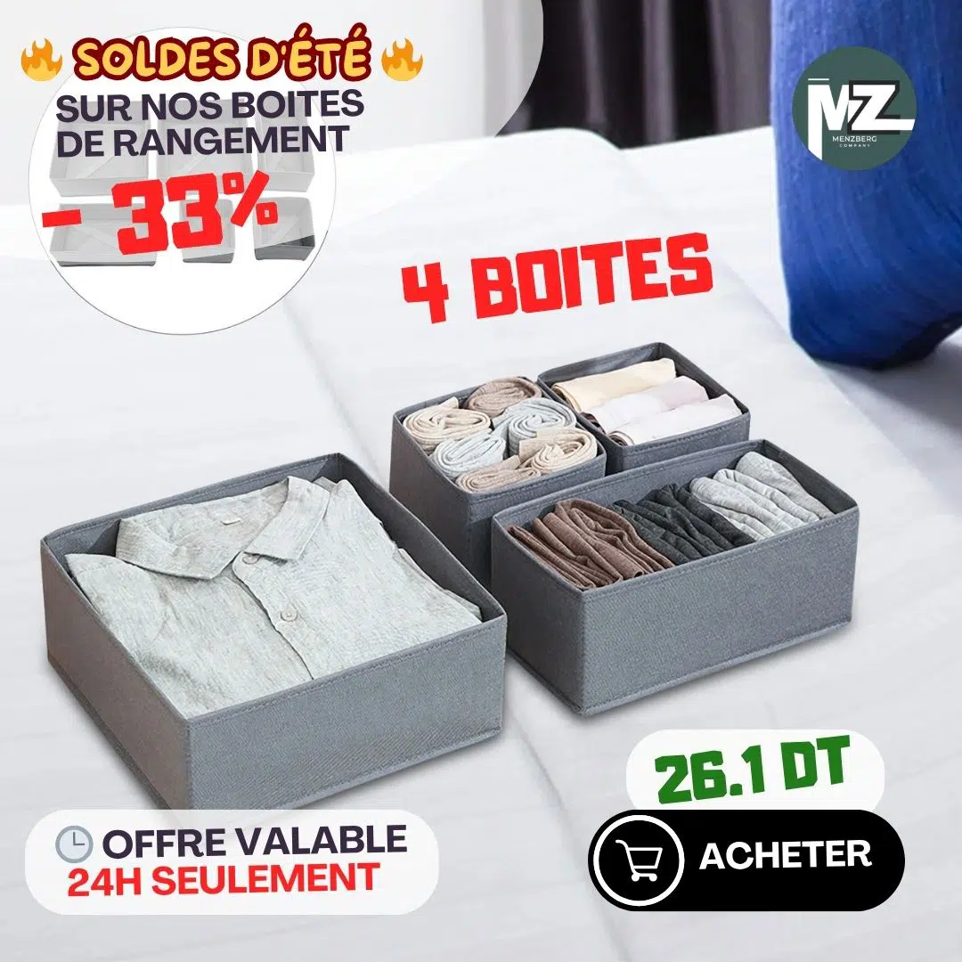 Organiseur Tiroir 4 box