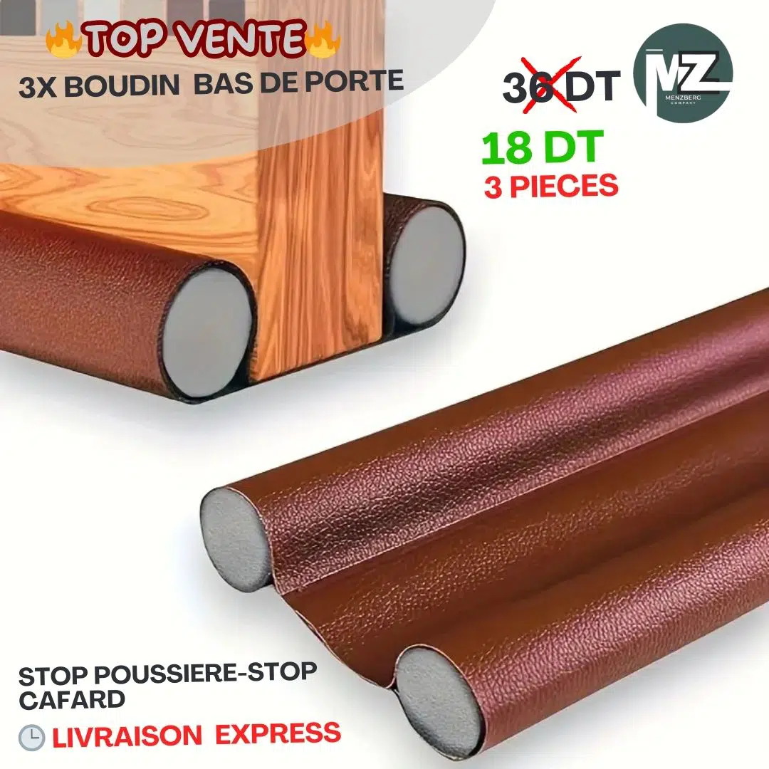 Boudin de Porte Anti-Cafard 3pieces