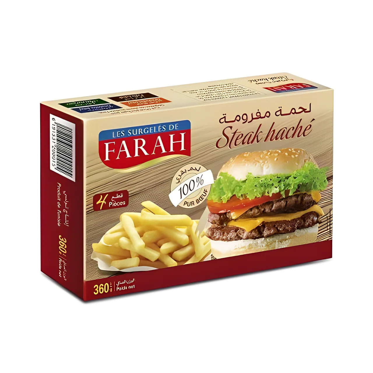 Steack haché 4 pcs 360g