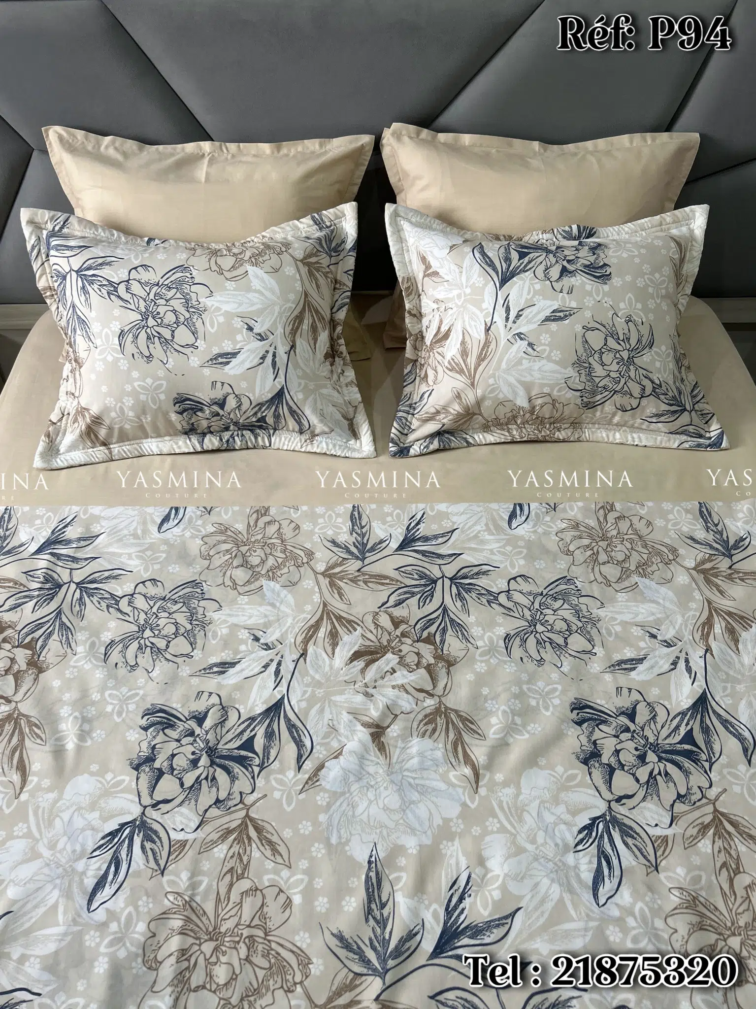 Parure de lit STONE claire