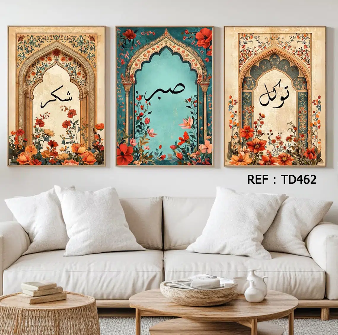 Tableaux Décoratif 3 pièces - (60x40)cm x3 - TD462