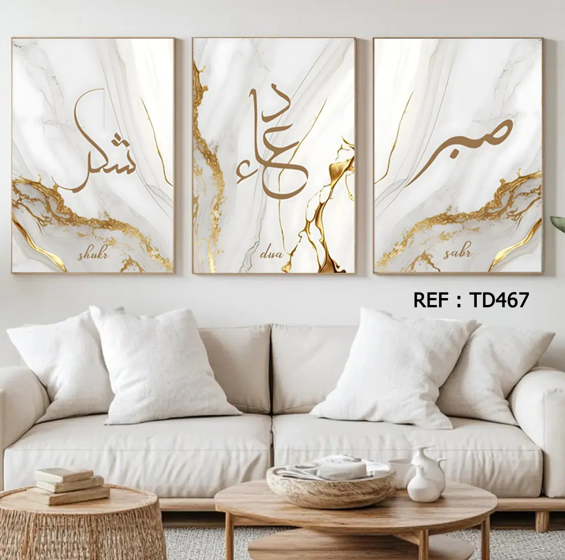 Tableaux Décoratif 3 pièces - (60x40)cm x3 - TD467