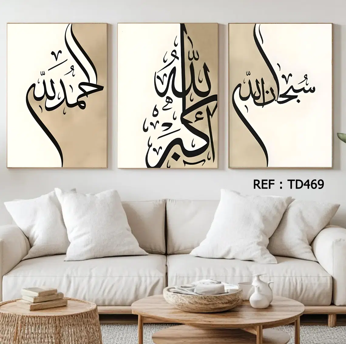 Tableaux Décoratif 3 pièces - (60x40)cm x3 - TD469