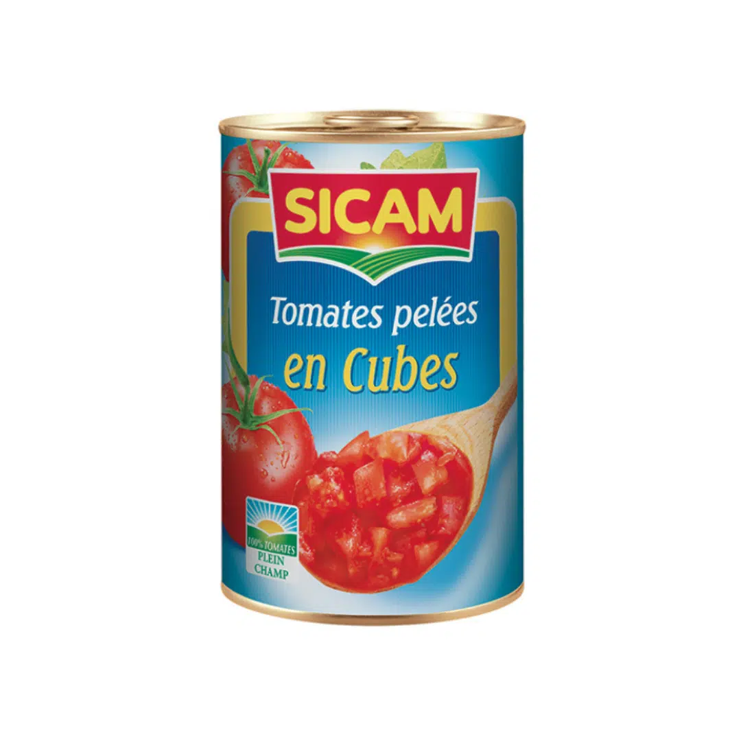 TOMATE PELEE CUBEE 1/2 SICAM