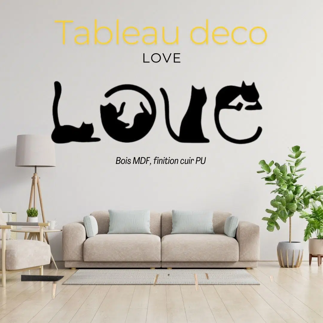 Décoration mural LOVE 4 pieces