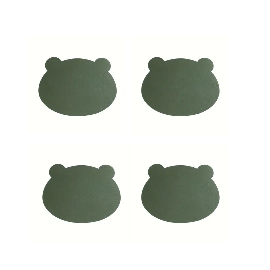 Ensemble de 4 Sets de Table Amusants en Forme d’Ours