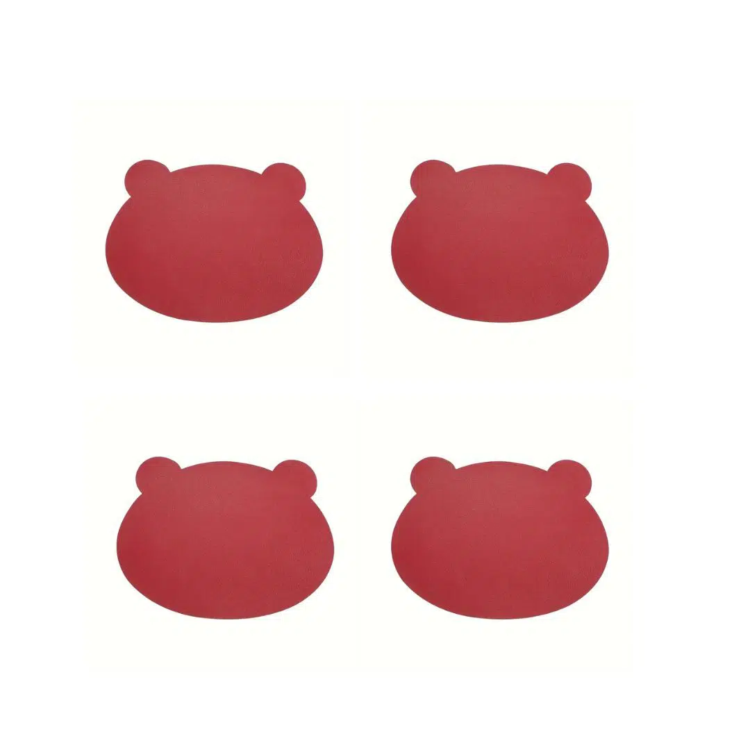 Ensemble de 4 Sets de Table Amusants en Forme d’Ours