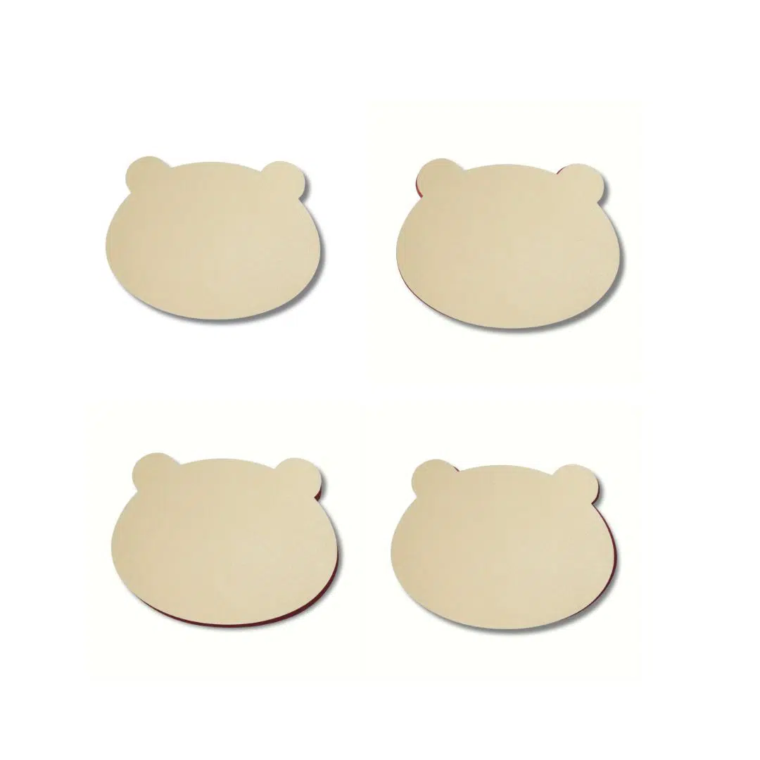 Ensemble de 4 Sets de Table Amusants en Forme d’Ours