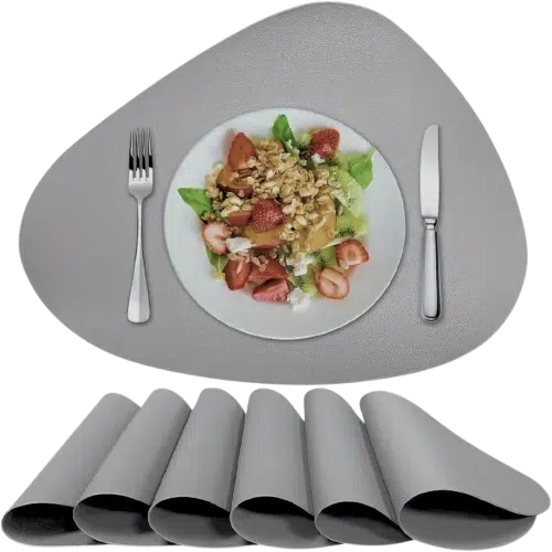 Ensemble de 6 Sets de Table Élégants en Cuir PU