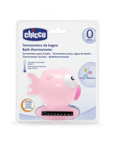 Thermomètre de Bain Poisson Rose