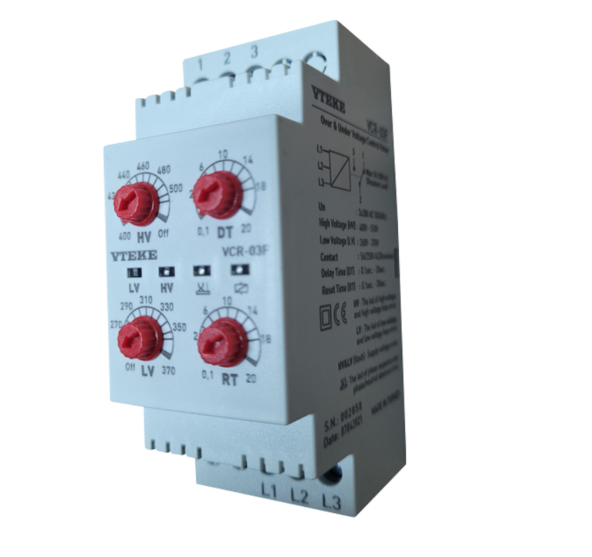 Relais de protection de tension triphasé VCR-03F