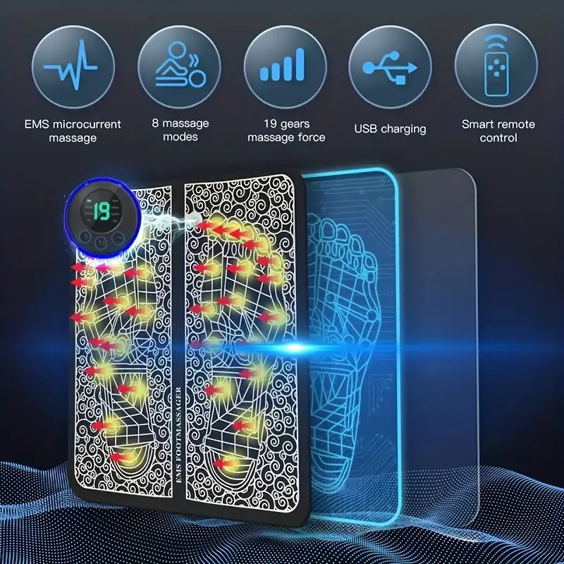 جهاز تدليك القدمين الكهربائي | EMS Electric Foot Massager
