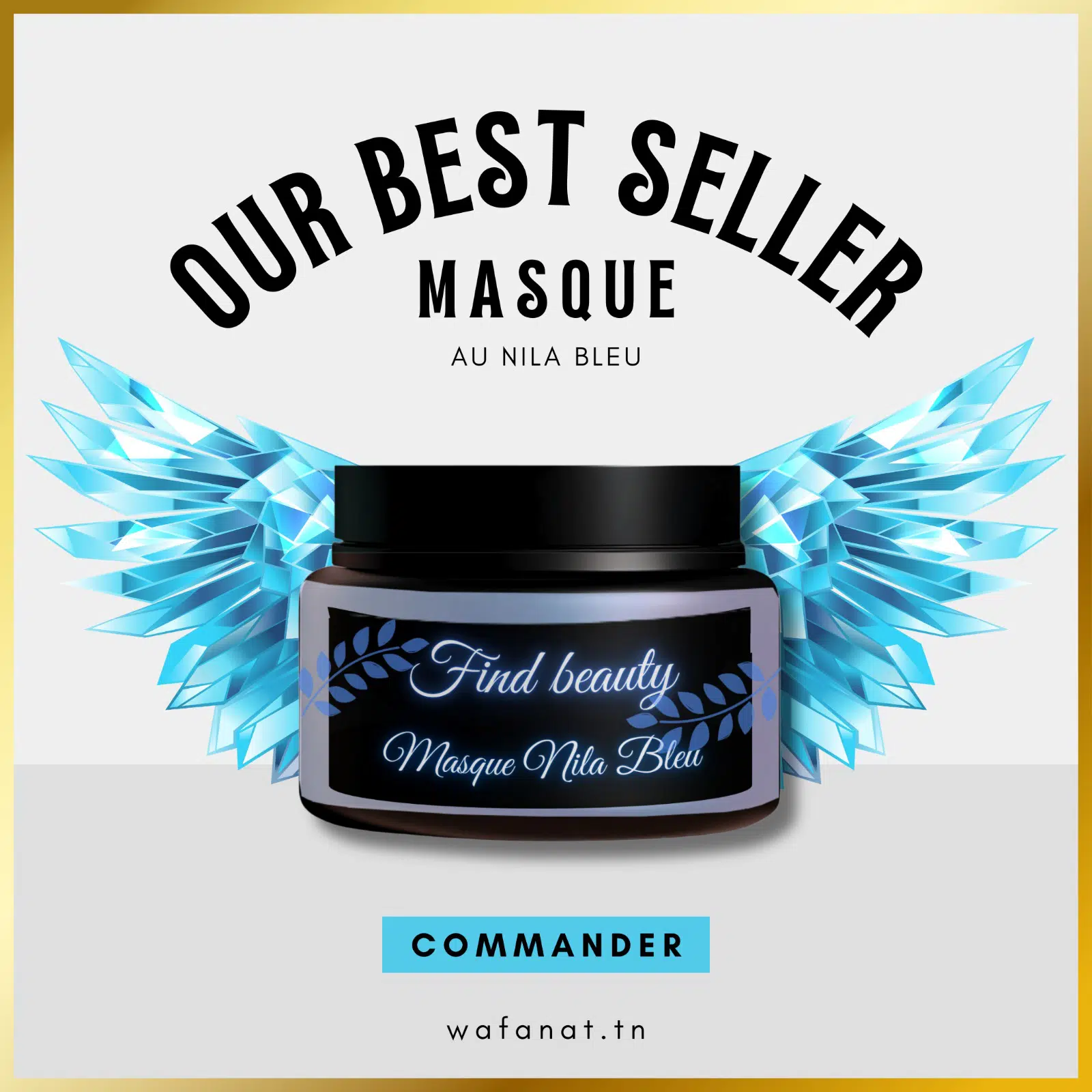 Masque Coup d’Éclat au Nila Bleu - Wafa Nat-  120 g