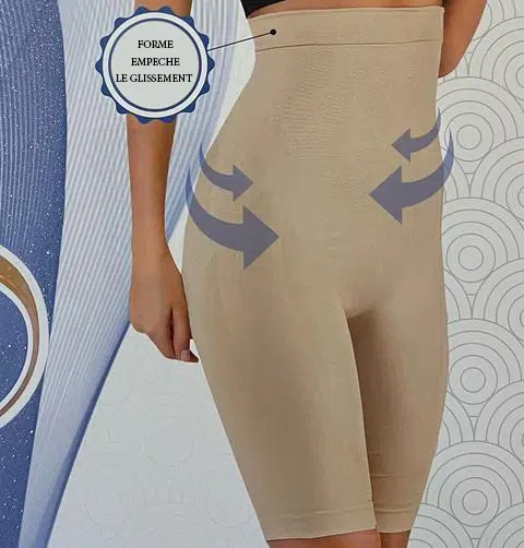 Gaine Amincissante Ventre Et Hanches pour Femme- Beige.