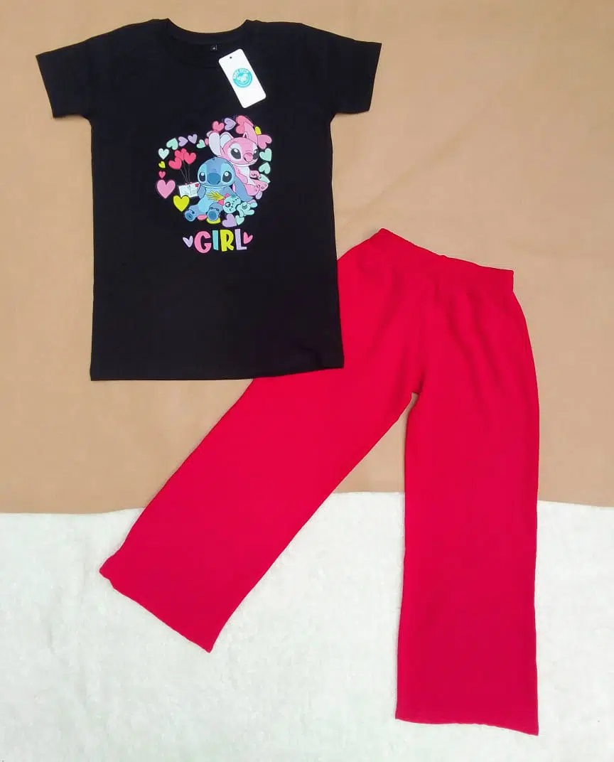 Ensemble Fillette rose Fushia