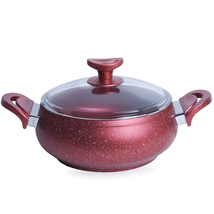 Marmite Granite Lines 26 Cm Rouge 4,8L