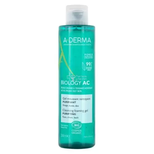 ADERMA BIOLOGY AC Gel Moussant Nettoyant Purifiant 200ML
