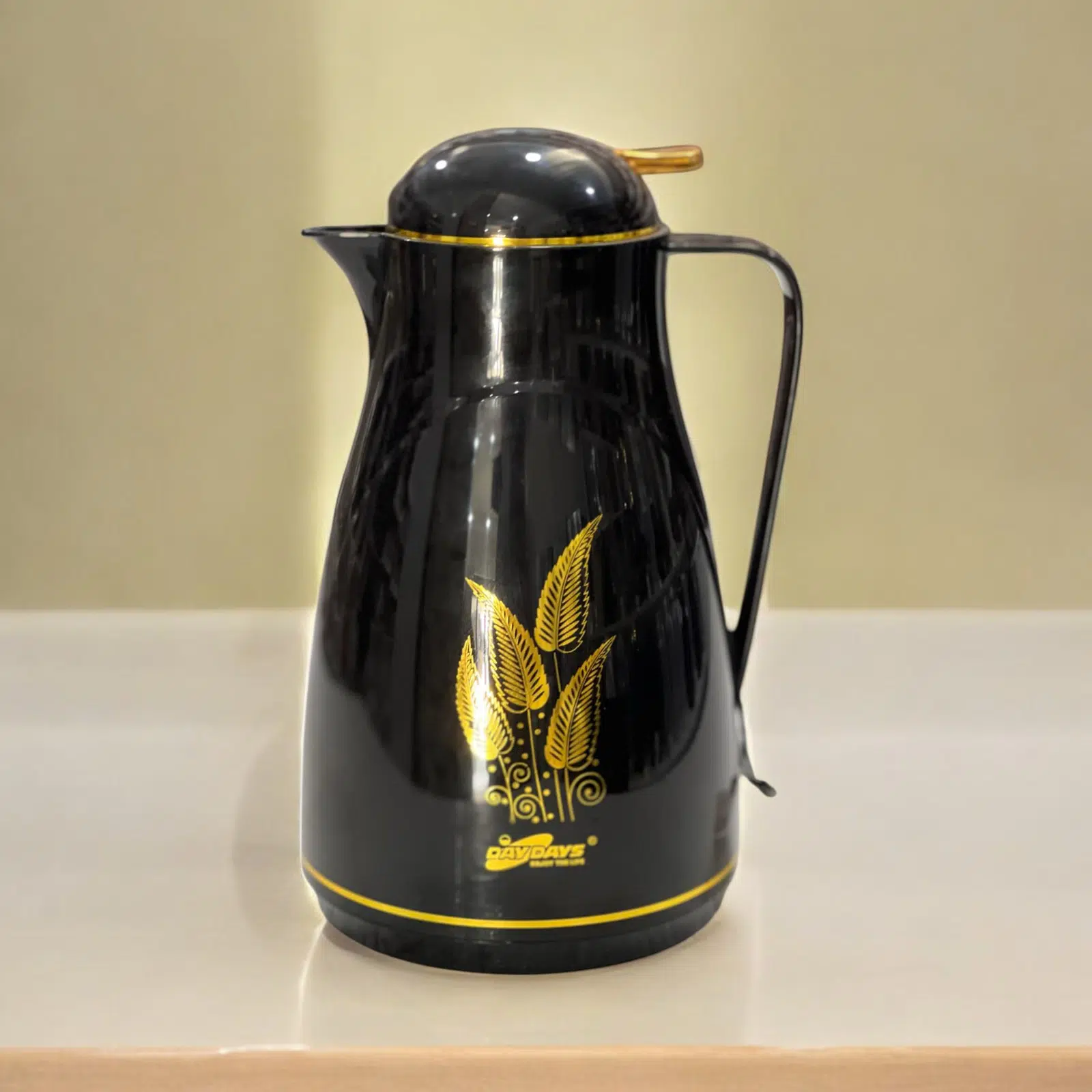 Thermos en plastique 1000ML HZ803-19 - Noir
