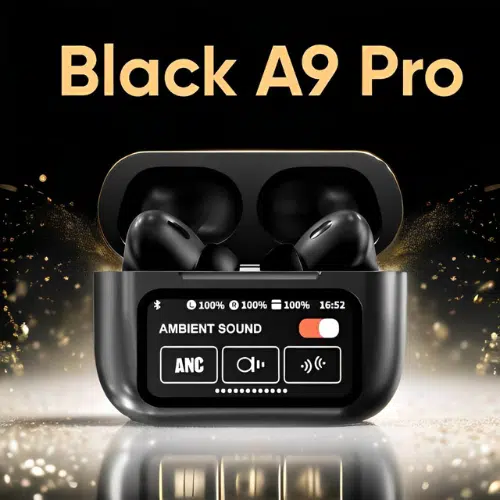 Airpod A9 pro avec Ecran tactile -Noir
