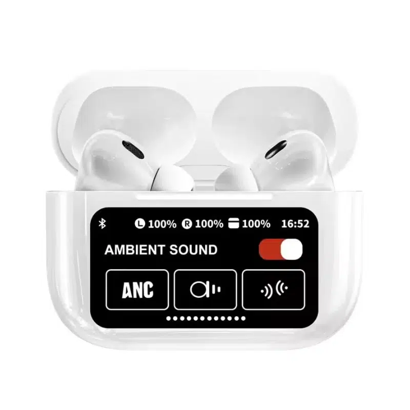 Airpod A9 pro avec Ecran tactile -Blanc
