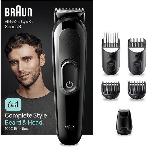 Braun Tondeuse multifonctions 6 en 1 - MGK3410 - acier inoxydable - 13 réglages