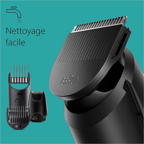 Braun Tondeuse multifonctions 6 en 1 - MGK3410 - acier inoxydable - 13 réglages