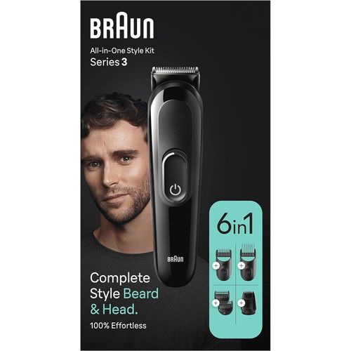 Braun Tondeuse multifonctions 6 en 1 - MGK3410 - acier inoxydable - 13 réglages
