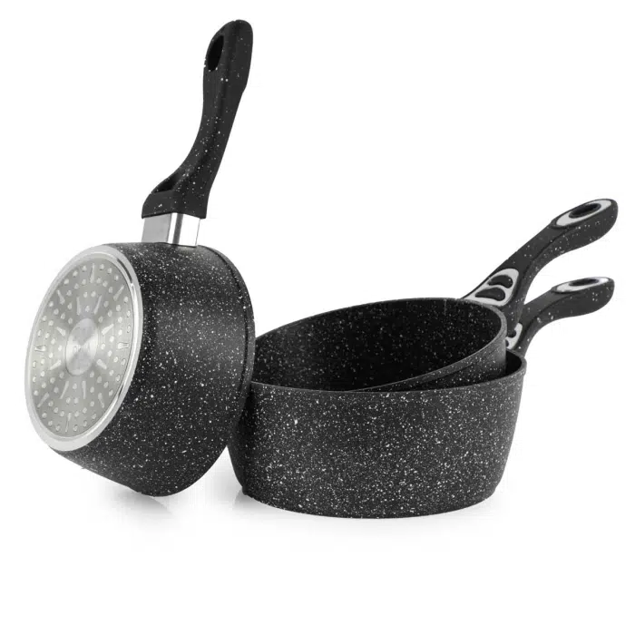 Série De 3 Casseroles Granit Olina